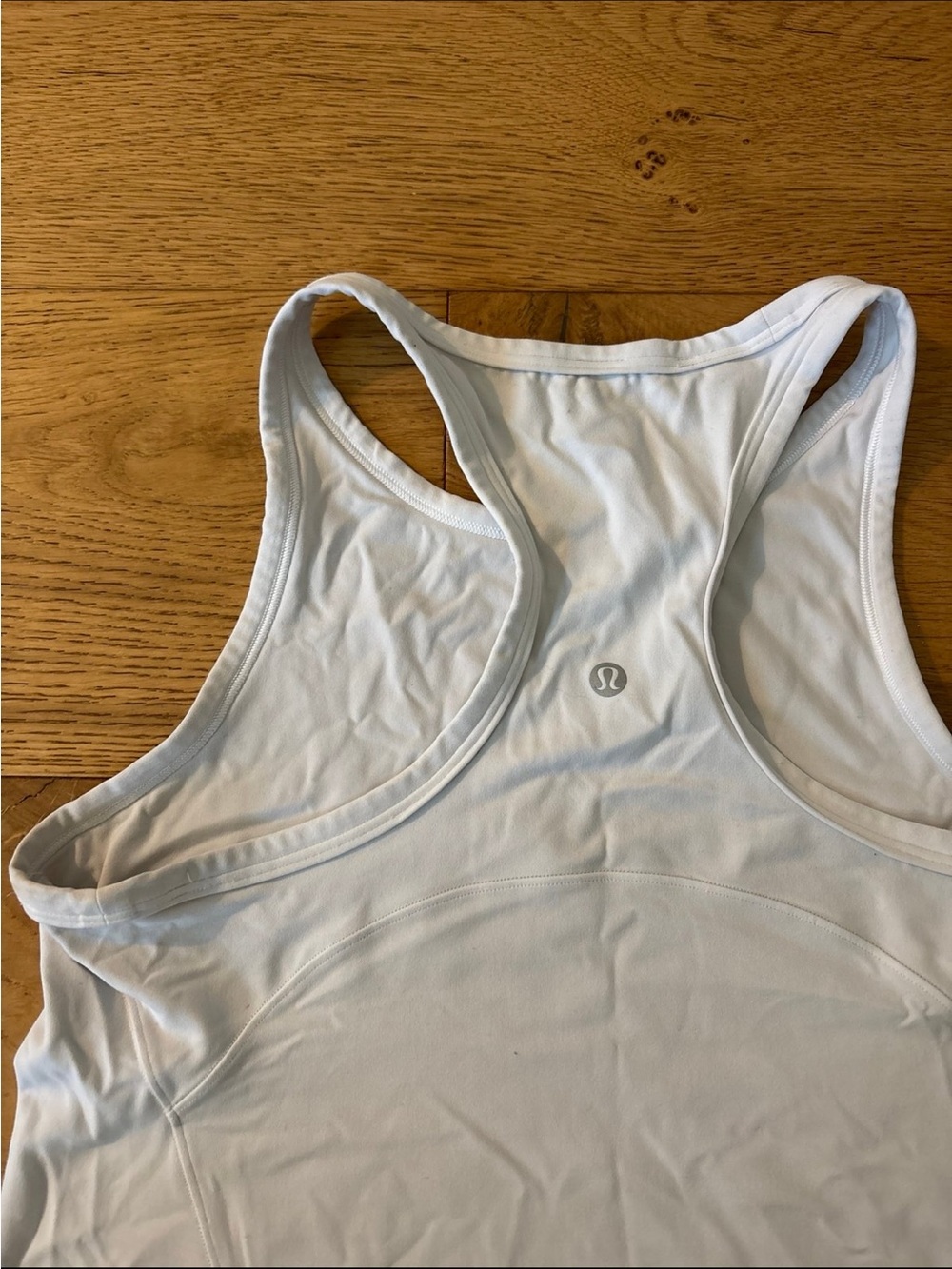 Lululemon White Racerback Tank Top - Picture 3 of 4